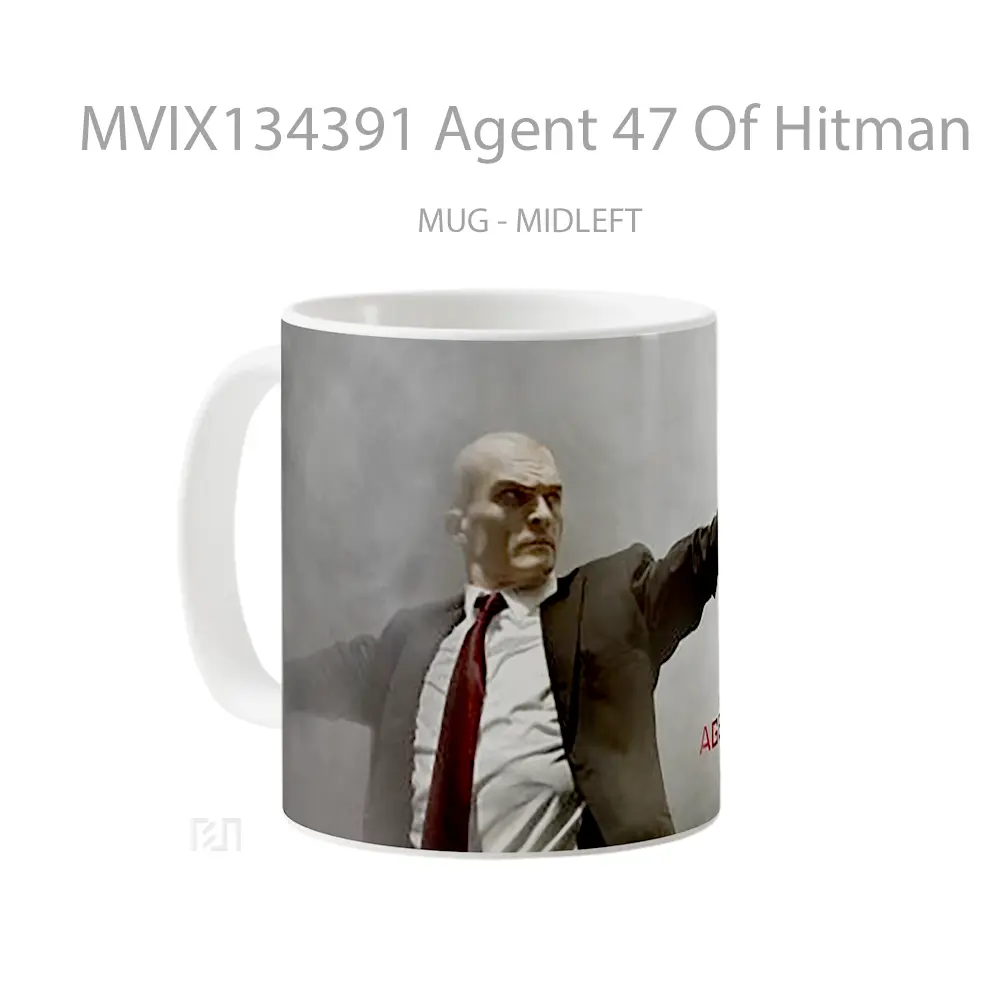 Mug Agent 47 Of Hitman Gelas Keramik Unik - All-side / Desain