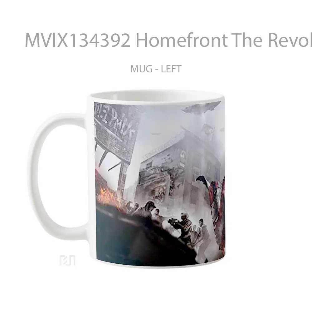 Mug Homefront The Revolution V2 Gelas Keramik Unik - Tampak Tengah