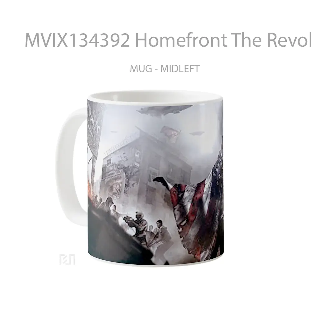 Mug Homefront The Revolution V2 Gelas Keramik Unik - Tampak Tengah