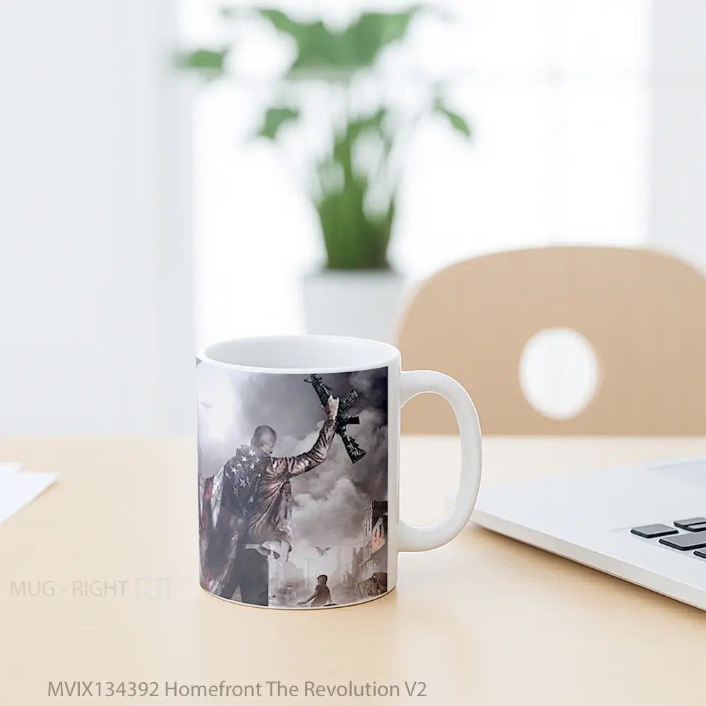 Mug Homefront The Revolution V2 Gelas Keramik Unik - Tampak Tengah