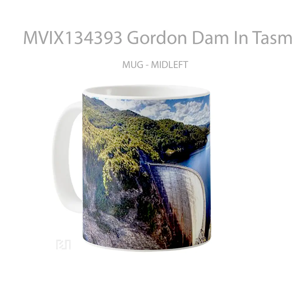 Mug Gordon Dam In Tasmania Australia Gelas Keramik Unik - All-side / Desain