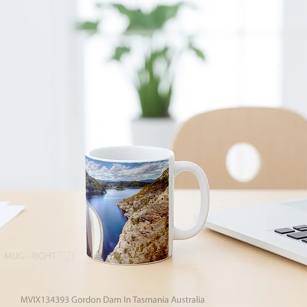 Mug Gordon Dam In Tasmania Australia Gelas Keramik Unik - All-side / Desain