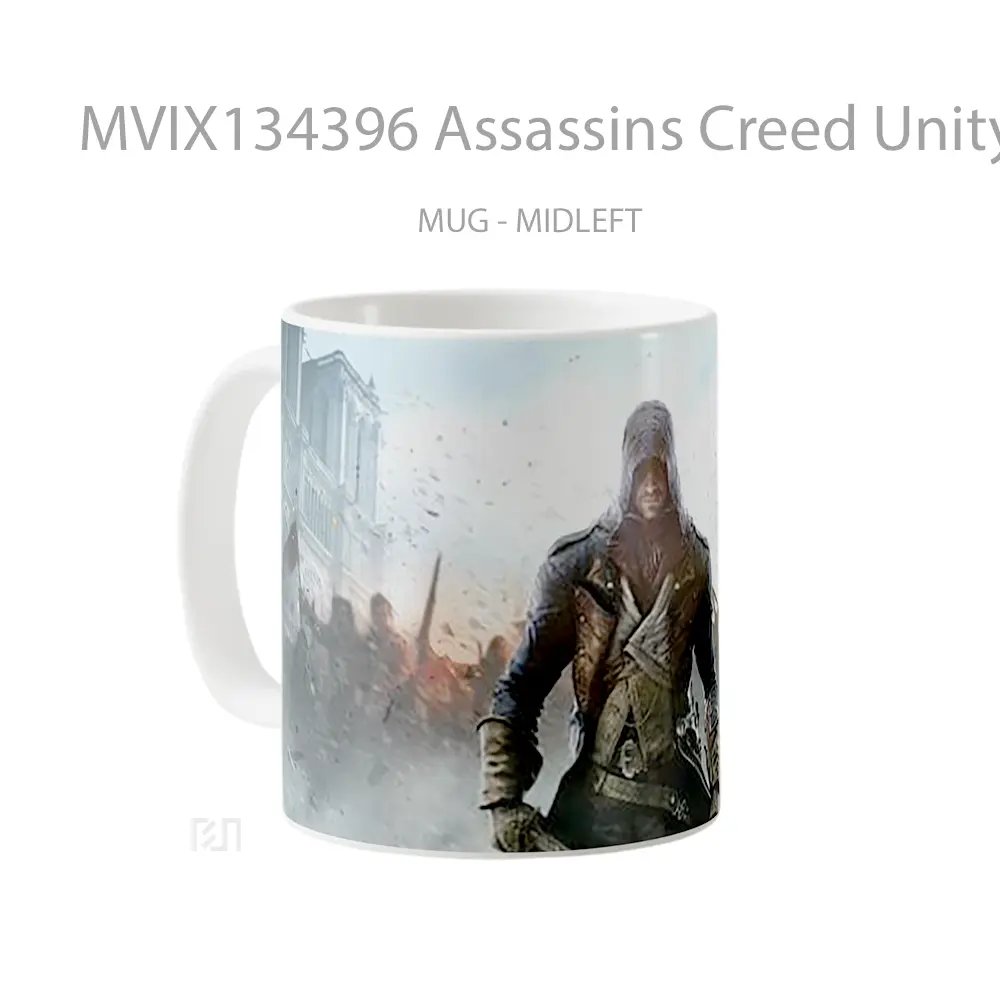 Mug Assassins Creed Unity Game V2 Cangkir Gamer - All-side / Desain