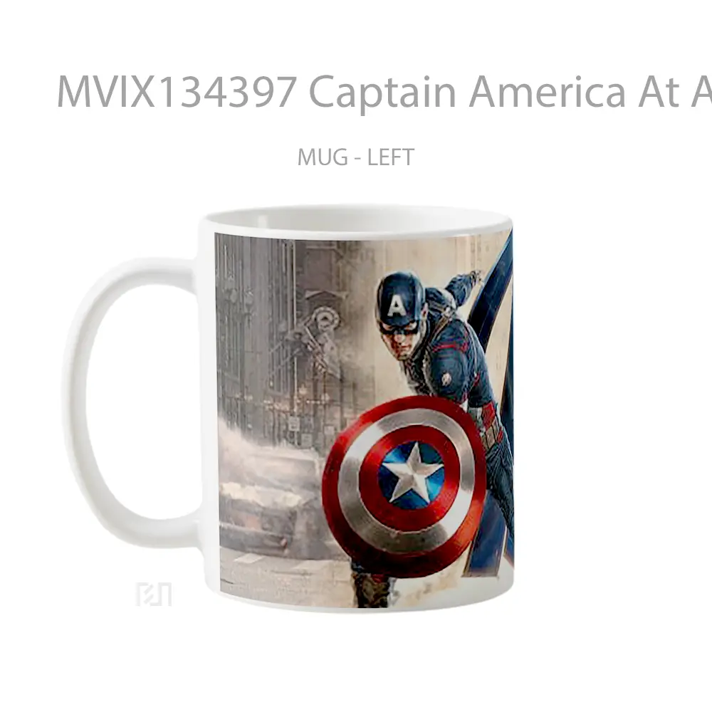 Mug Captain America At Avengers Gelas Superhero - All-side / Desain