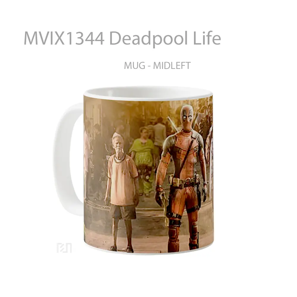 Mug Deadpool Life Gelas Superhero - All-side / Desain