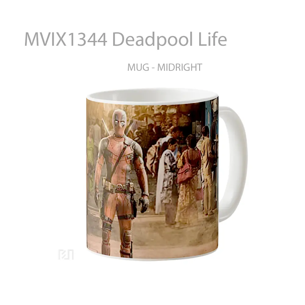 Mug Deadpool Life Gelas Superhero - All-side / Desain