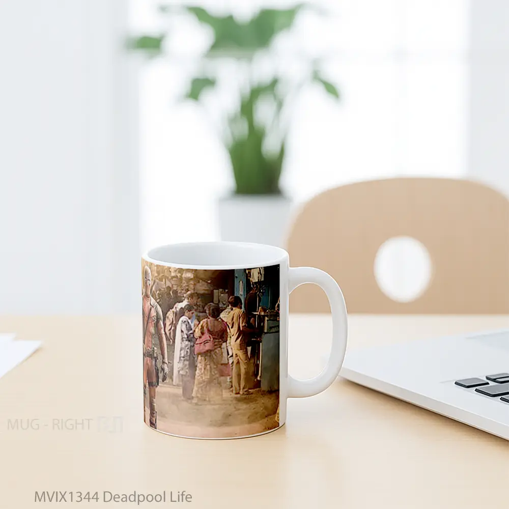 Mug Deadpool Life Gelas Superhero - All-side / Desain