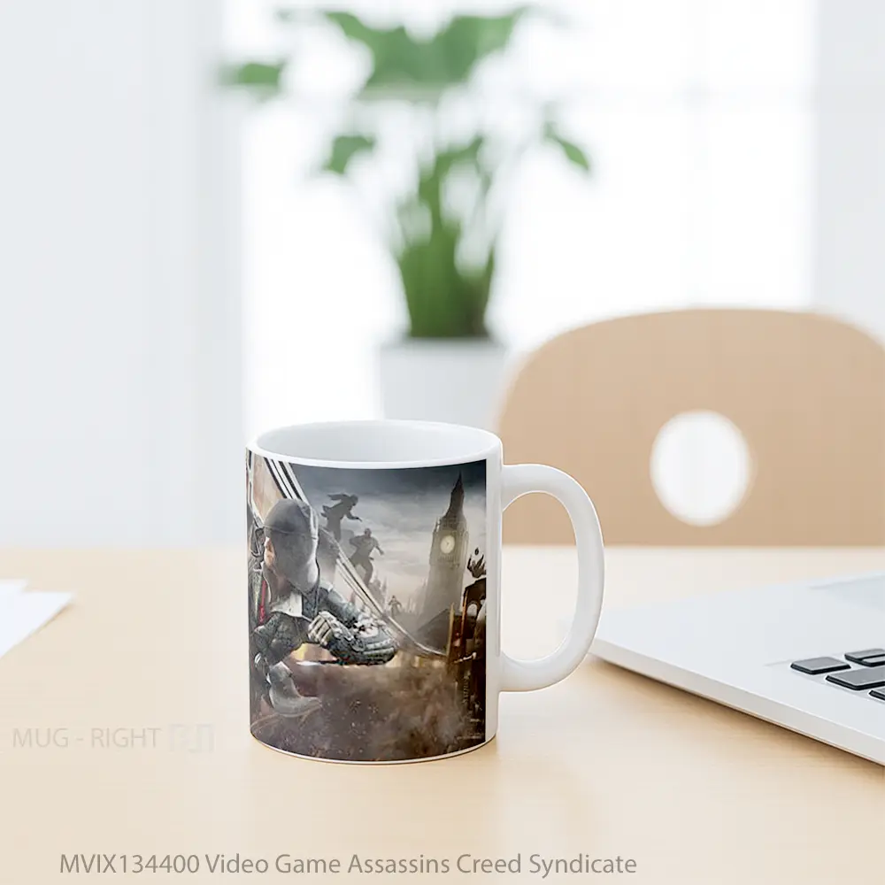 Mug Video Game Assassins Creed Syndicate Cangkir Gamer - All-side / Desain