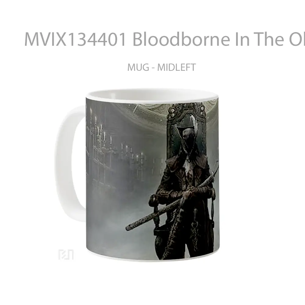 Mug Bloodborne In The Old Hunters Gelas Keramik Unik - All-side / Desain