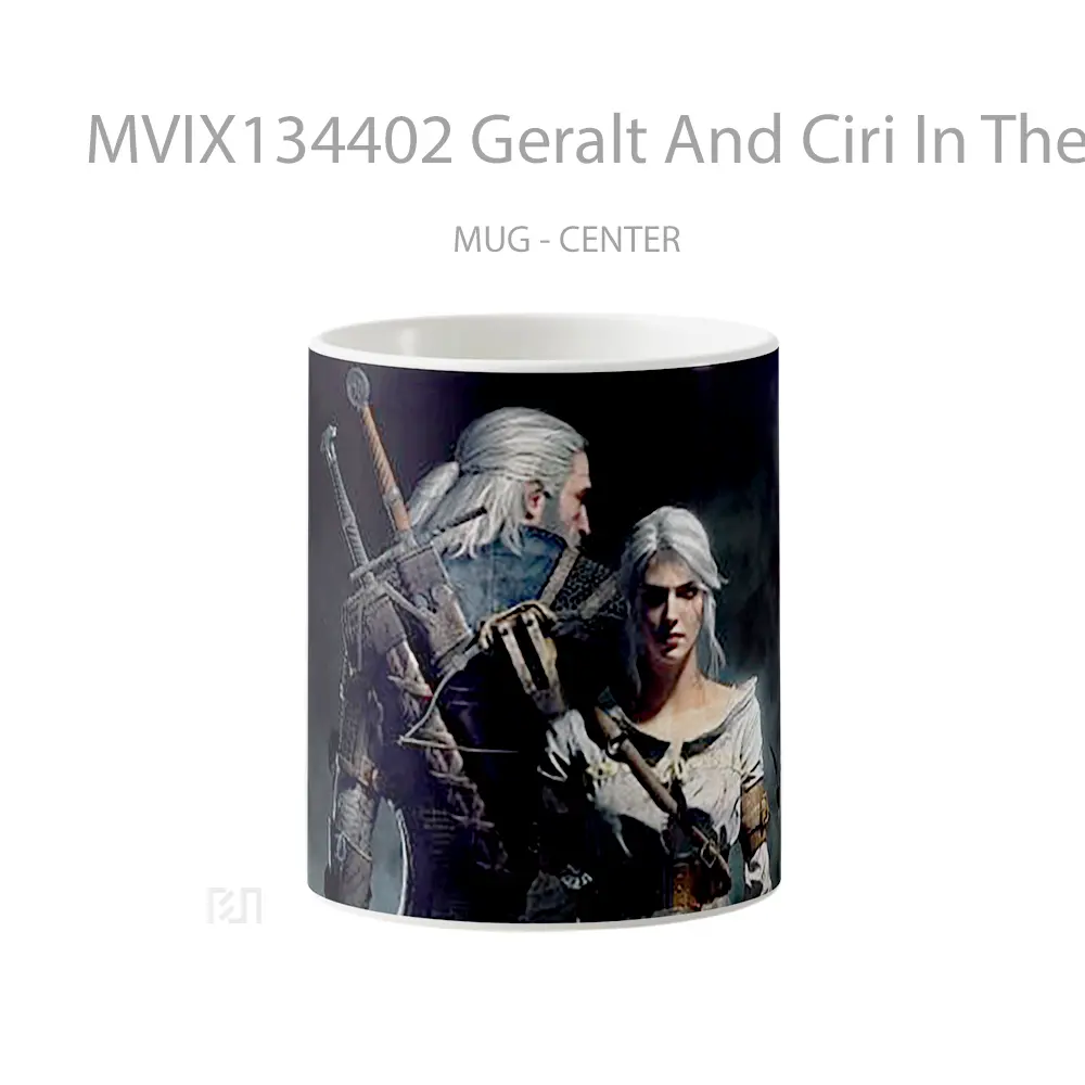Mug Geralt And Ciri In The Witcher 3 Wild Hunt Gelas Keramik Unik