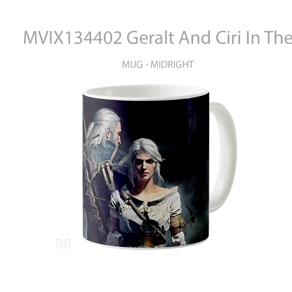 Mug Geralt And Ciri In The Witcher 3 Wild Hunt Gelas Keramik Unik - All-side / Desain