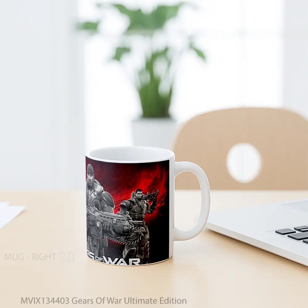 Mug Gears Of War Ultimate Edition Gelas Keramik Unik - All-side / Desain