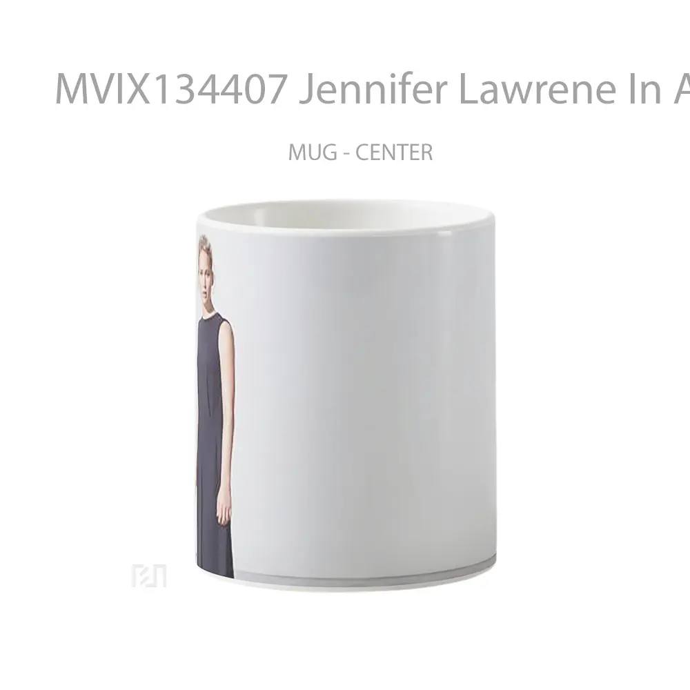 Mug Jennifer Lawrene In A Black Dress Gelas Keramik Unik