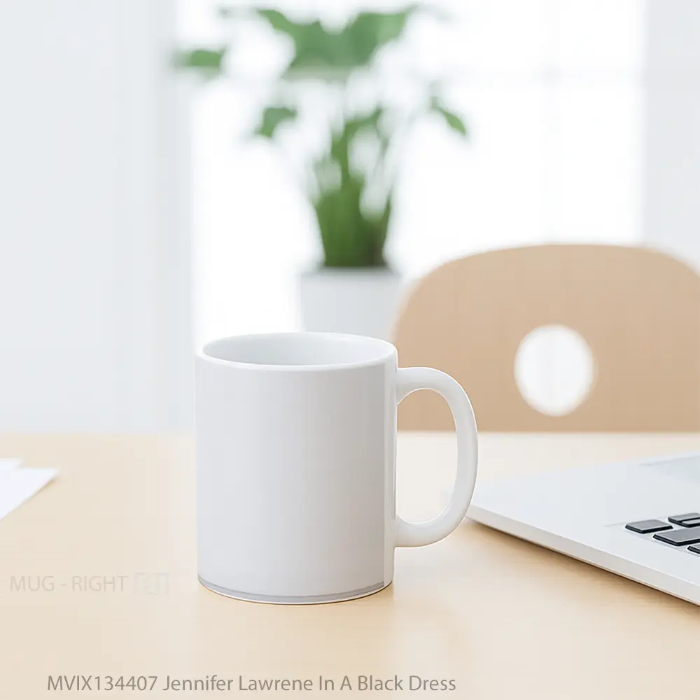Mug Jennifer Lawrene In A Black Dress Gelas Keramik Unik - All-side / Desain