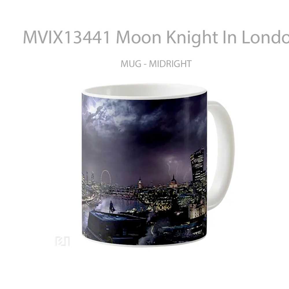 Mug Moon Knight In London Gelas Fantasi - All-side / Desain