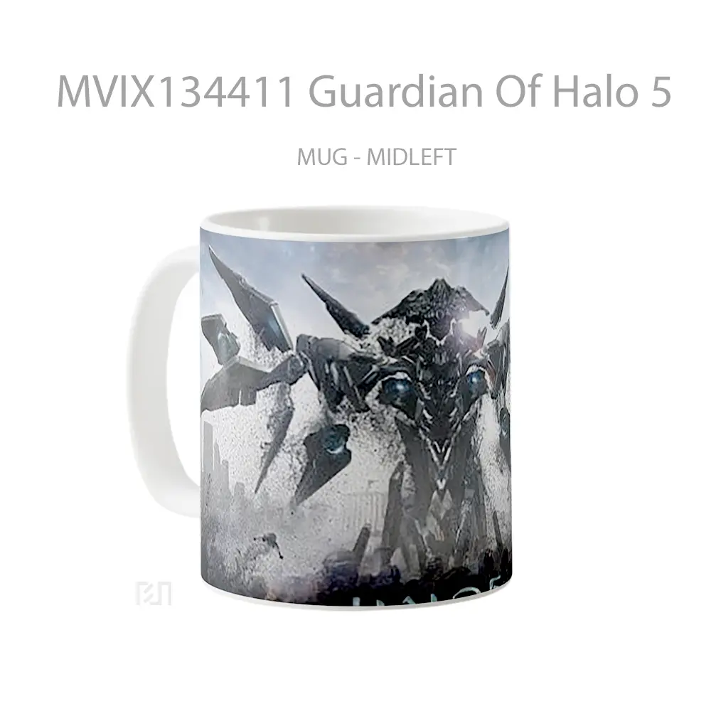 Mug Guardian Of Halo 5 Cangkir Gamer - All-side / Desain