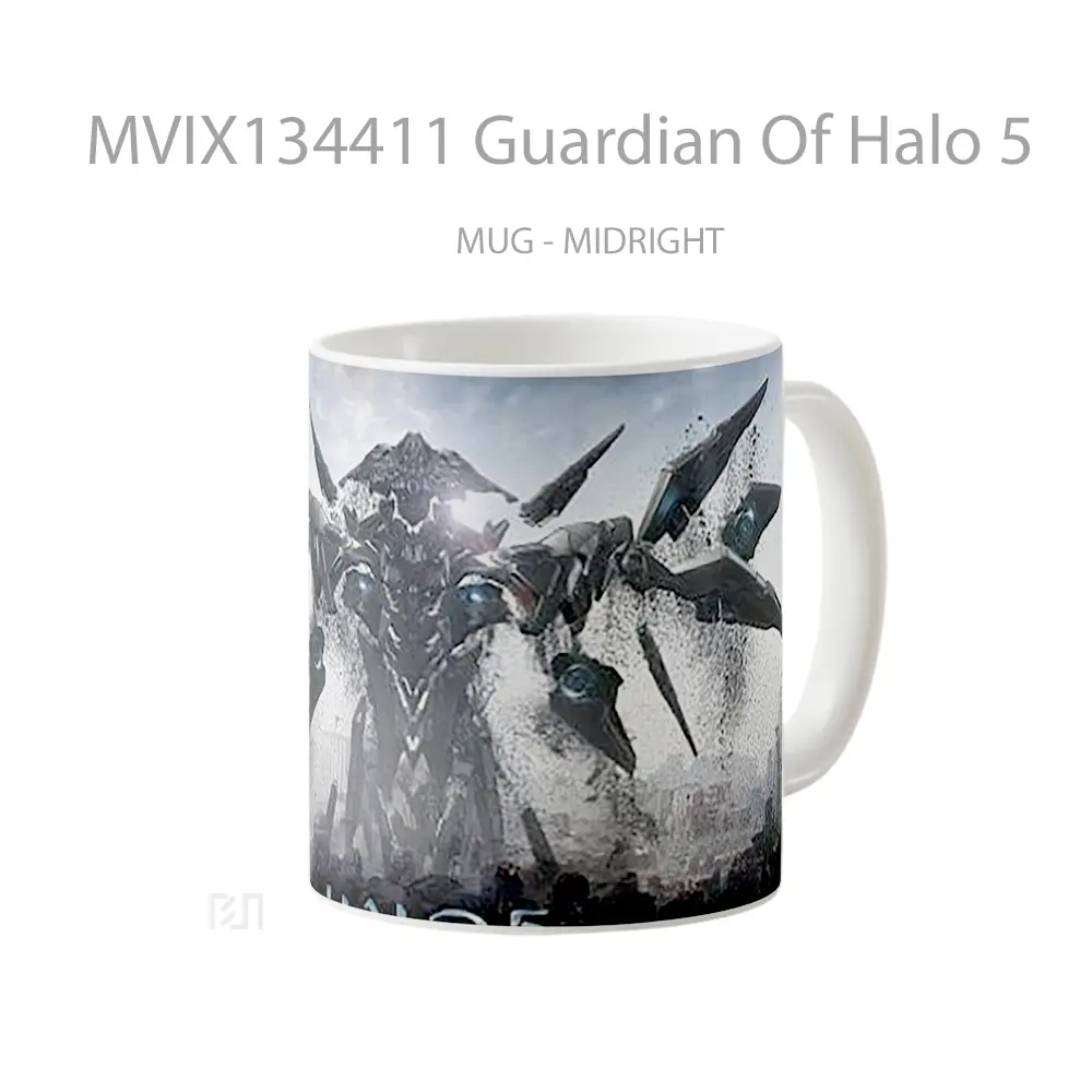 Mug Guardian Of Halo 5 Cangkir Gamer - All-side / Desain