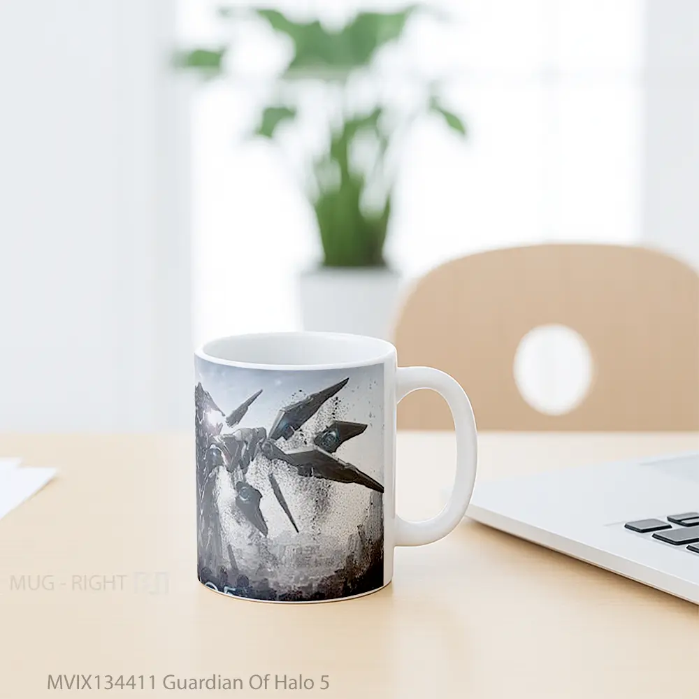 Mug Guardian Of Halo 5 Cangkir Gamer - All-side / Desain