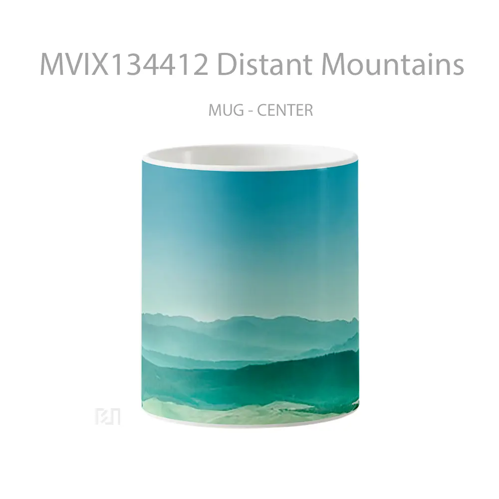 Mug Distant Mountains Gelas Pemandangan Alam