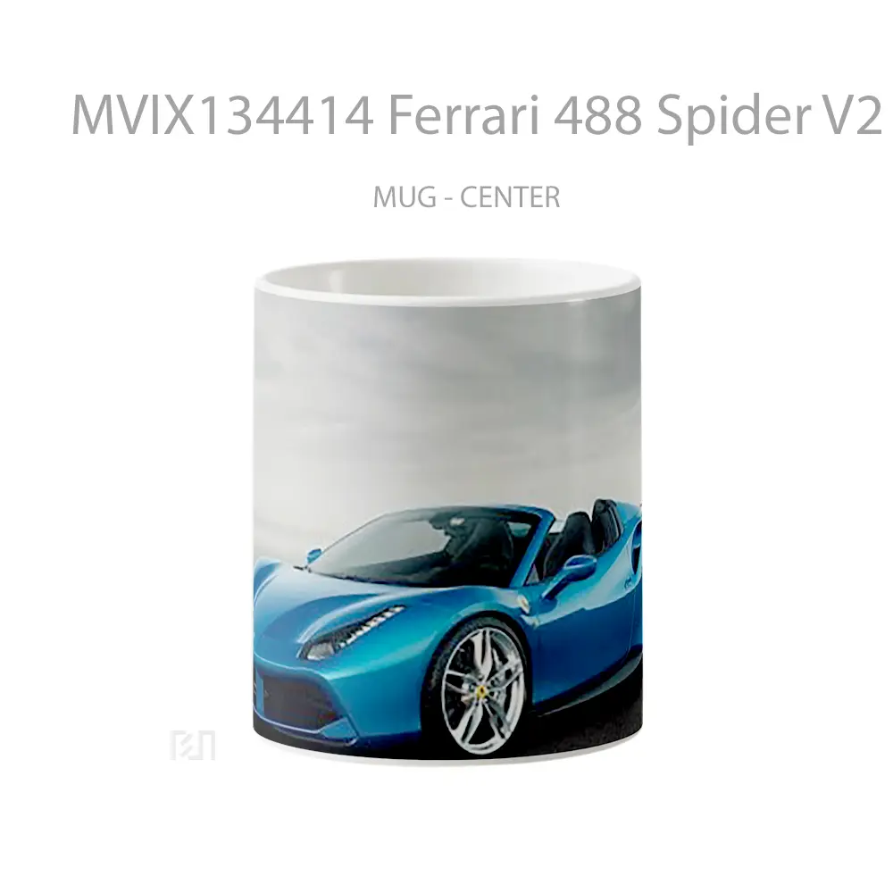 Mug Ferrari 488 Spider V2 Cangkir Mobil