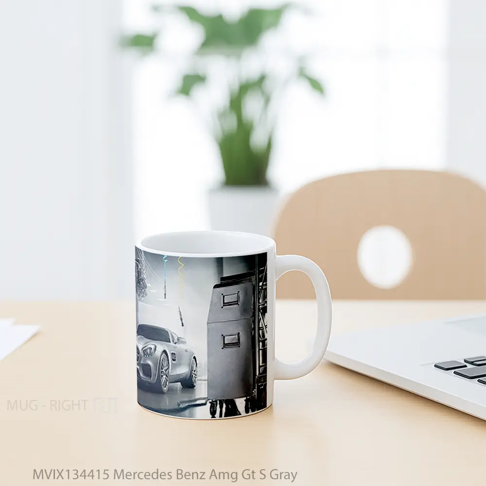 Mug Mercedes Benz Amg Gt S Gray Cangkir Mobil - All-side / Desain