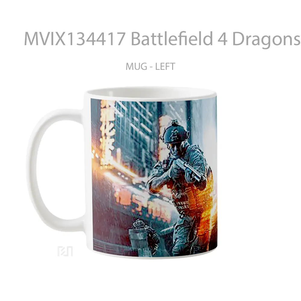 Mug Battlefield 4 Dragons Teeth Gelas Fantasi - All-side / Desain