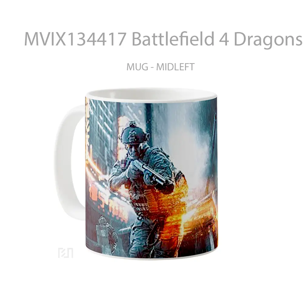 Mug Battlefield 4 Dragons Teeth Gelas Fantasi - All-side / Desain