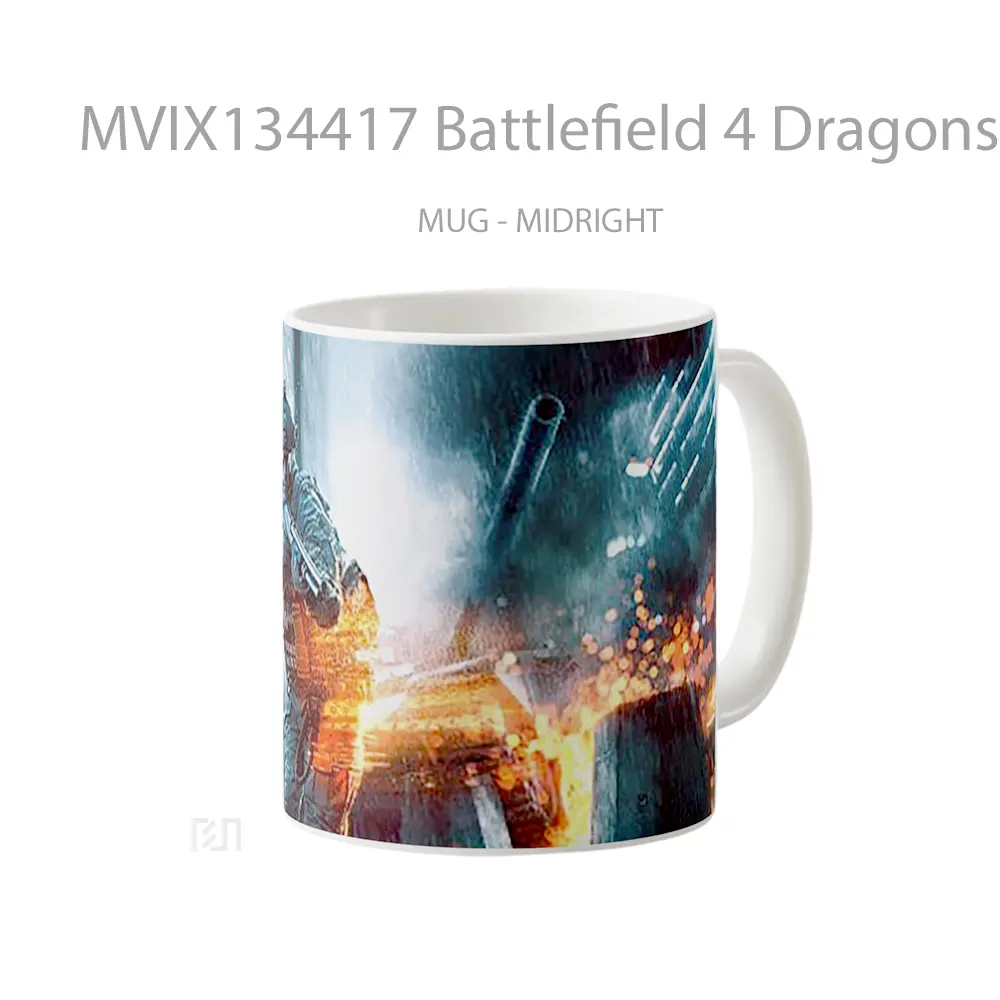 Mug Battlefield 4 Dragons Teeth Gelas Fantasi - All-side / Desain
