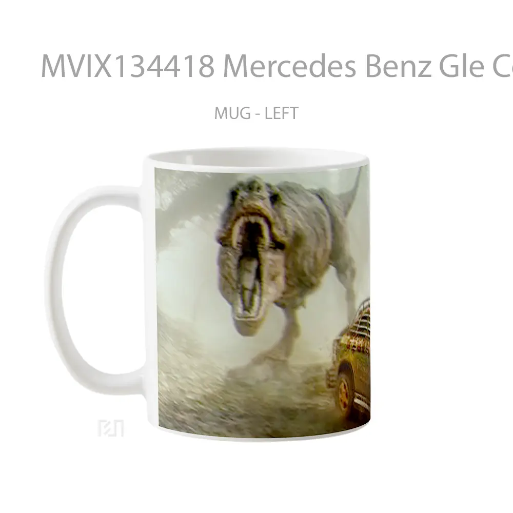 Mug Mercedes Benz Gle Coupe From Jurassic World Cangkir Mobil - All-side / Desain
