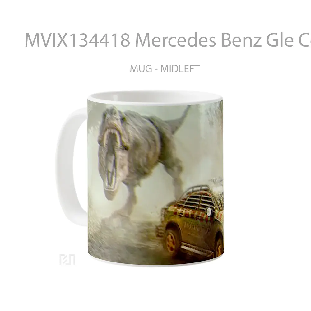 Mug Mercedes Benz Gle Coupe From Jurassic World Cangkir Mobil - All-side / Desain