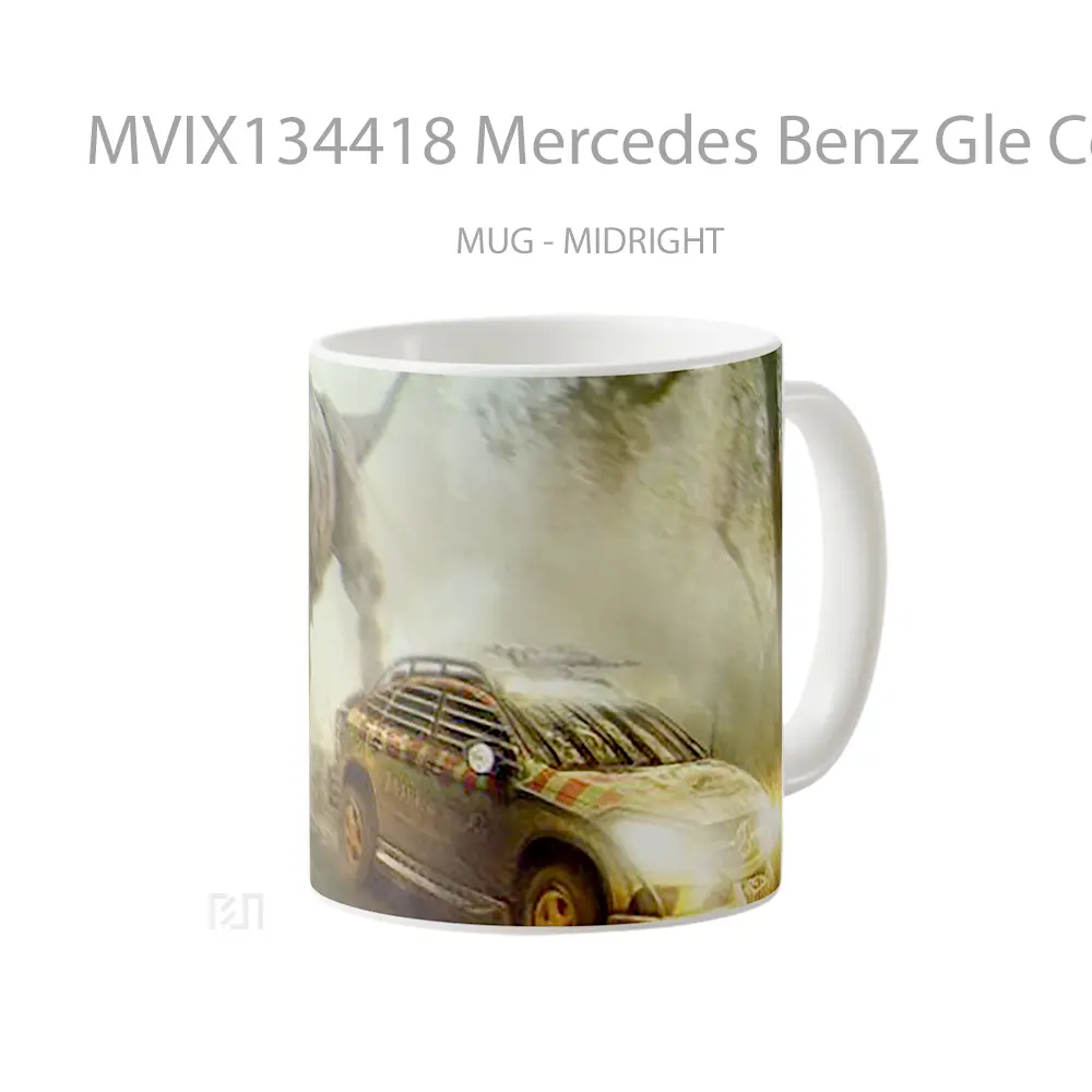 Mug Mercedes Benz Gle Coupe From Jurassic World Cangkir Mobil - All-side / Desain
