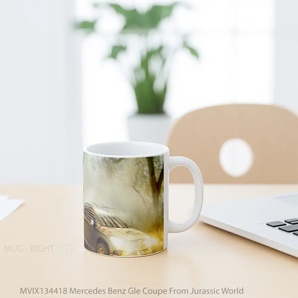 Mug Mercedes Benz Gle Coupe From Jurassic World Cangkir Mobil - All-side / Desain