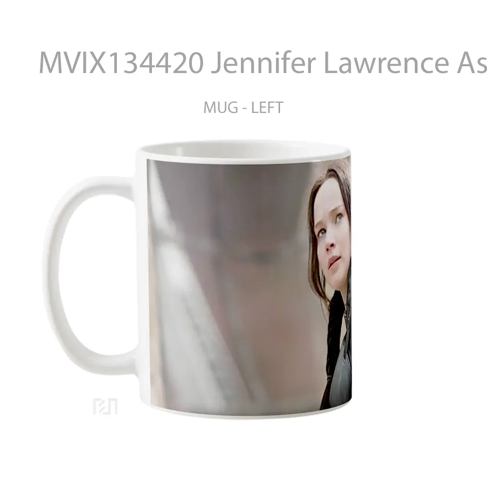 Mug Jennifer Lawrence As Katniss Everdeen Gelas Keramik Unik - All-side / Desain