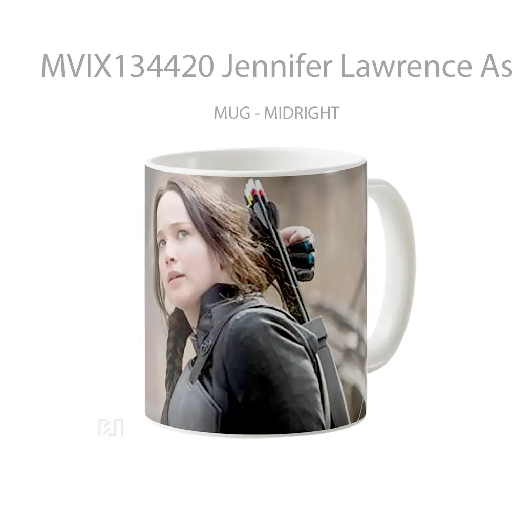 Mug Jennifer Lawrence As Katniss Everdeen Gelas Keramik Unik - All-side / Desain
