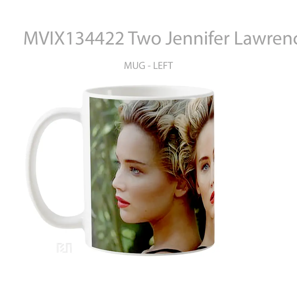 Mug Two Jennifer Lawrence Gelas Keramik Unik - All-side / Desain