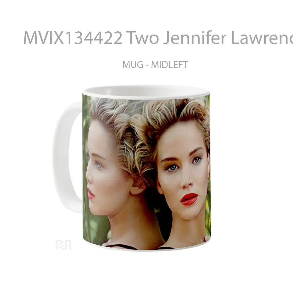 Mug Two Jennifer Lawrence Gelas Keramik Unik - All-side / Desain