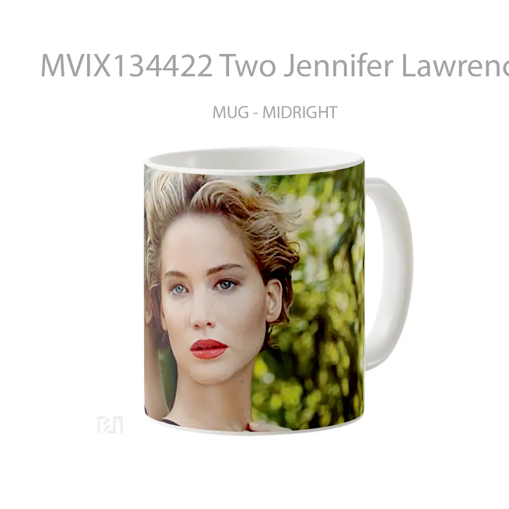 Mug Two Jennifer Lawrence Gelas Keramik Unik - All-side / Desain