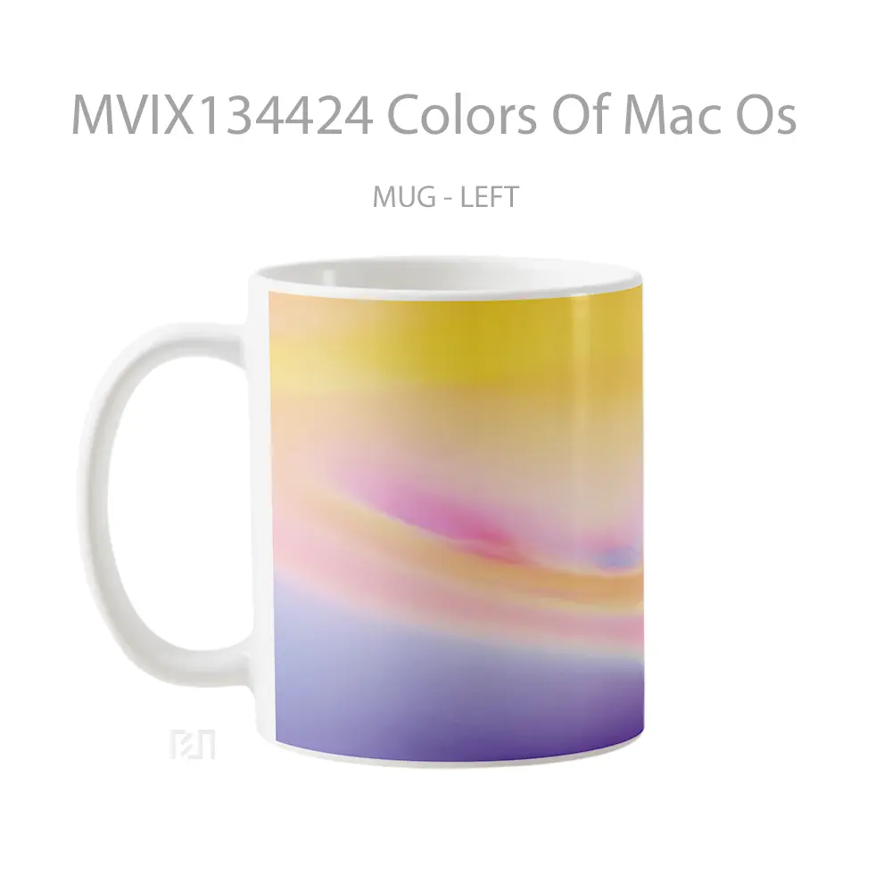 Mug Colors Of Mac Os Gelas Keramik Unik - All-side / Desain