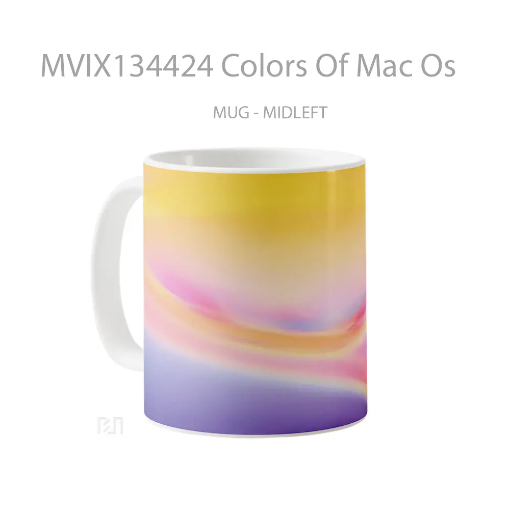Mug Colors Of Mac Os Gelas Keramik Unik - All-side / Desain