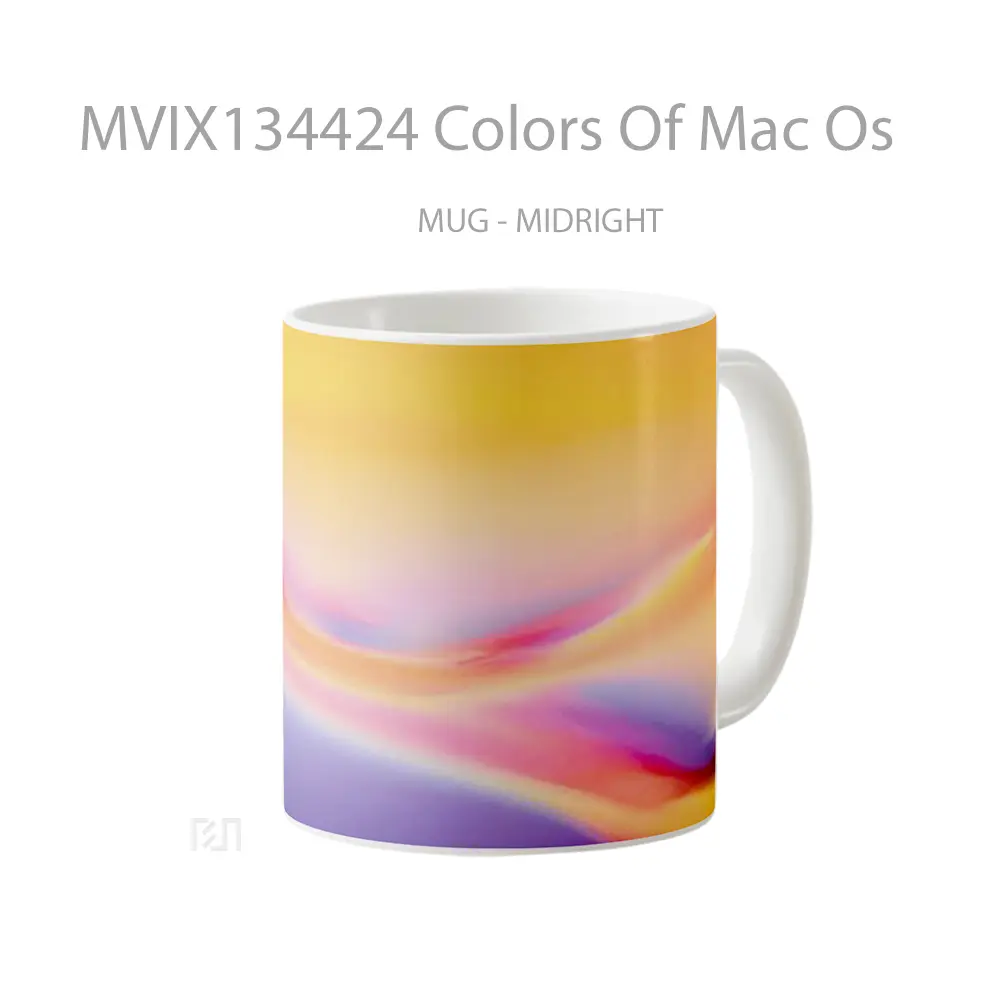 Mug Colors Of Mac Os Gelas Keramik Unik - All-side / Desain