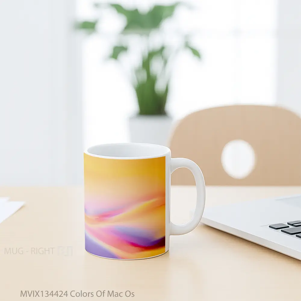 Mug Colors Of Mac Os Gelas Keramik Unik - All-side / Desain