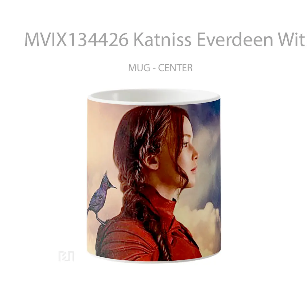 Mug Katniss Everdeen With A Mockingjay Gelas Keramik Unik