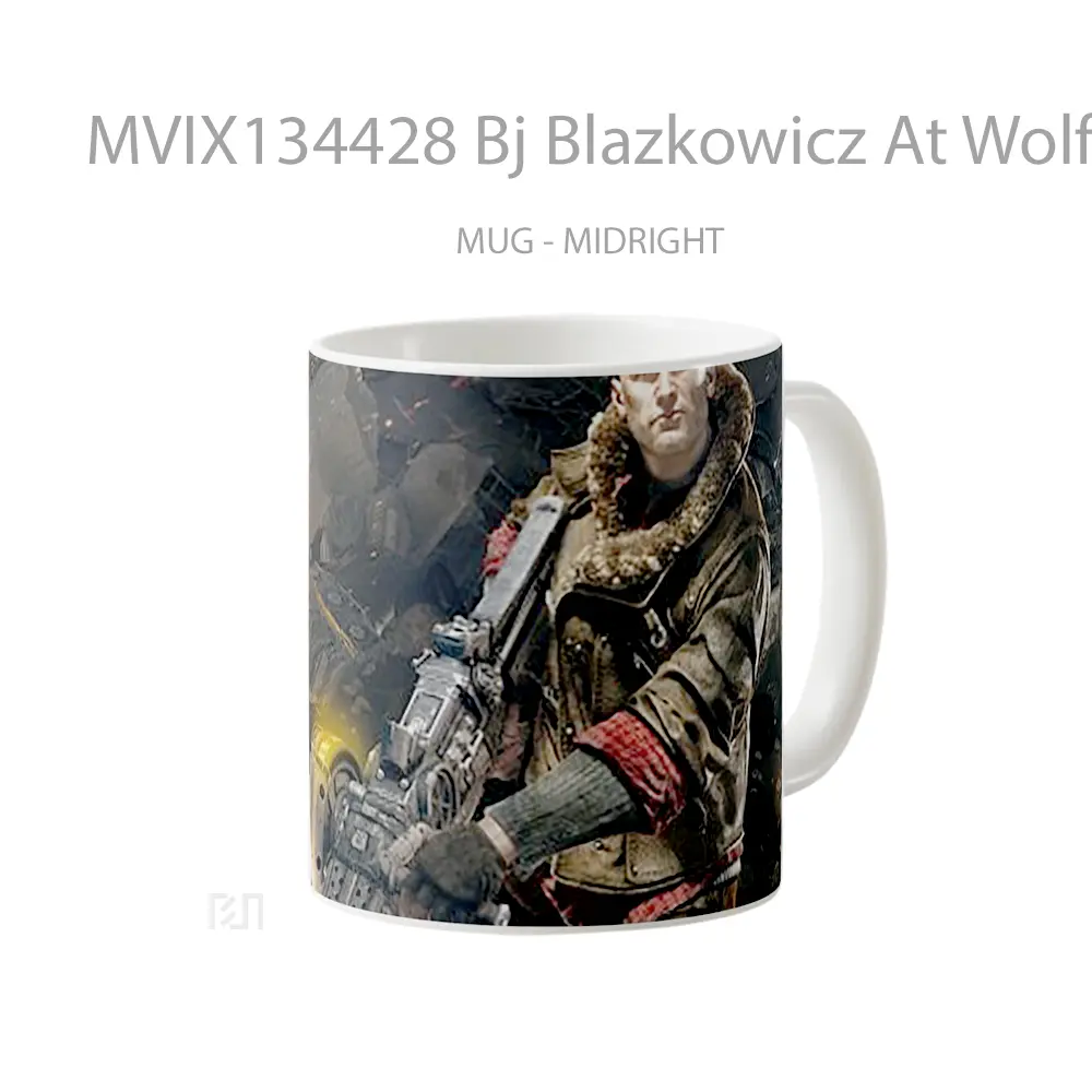 Mug Bj Blazkowicz At Wolfenstein The New Order Gelas Keramik Unik - All-side / Desain
