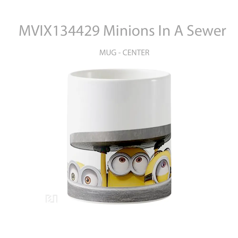 Mug Minions In A Sewer Gelas Kartun