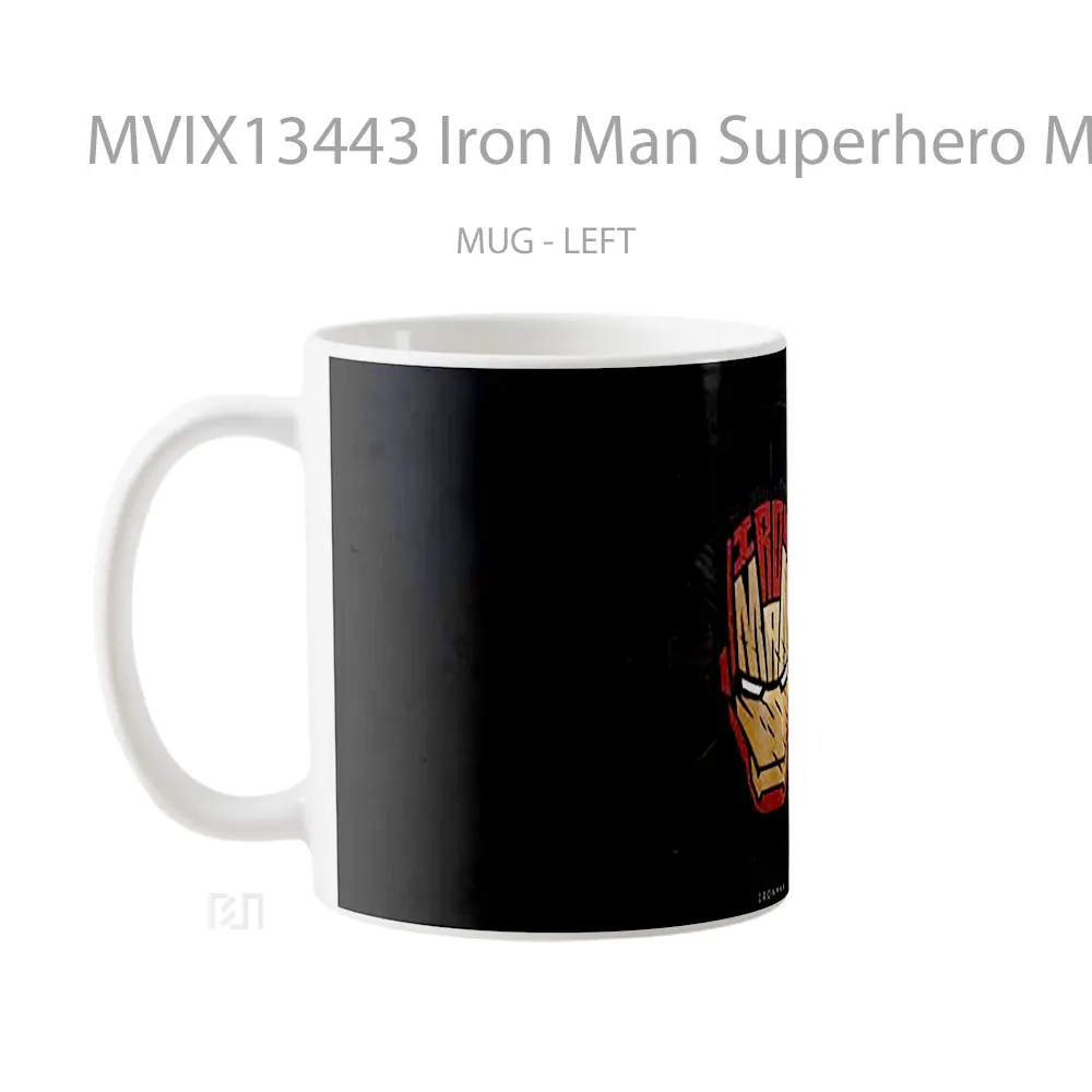 Mug Iron Man Superhero Minimalist Gelas Superhero - All-side / Desain
