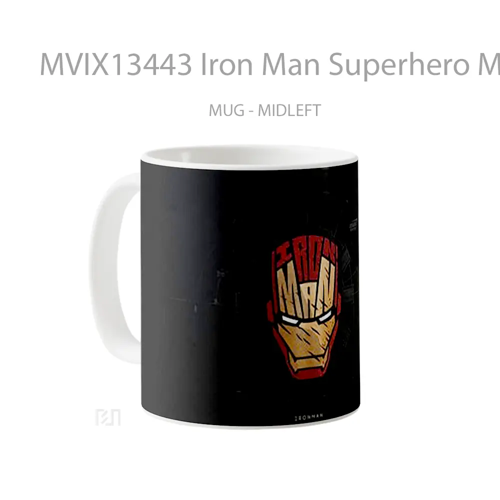 Mug Iron Man Superhero Minimalist Gelas Superhero - All-side / Desain
