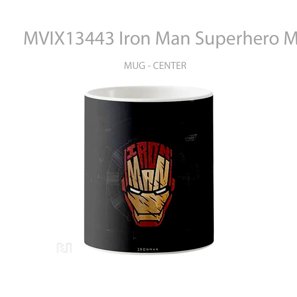 Mug Iron Man Superhero Minimalist Gelas Superhero