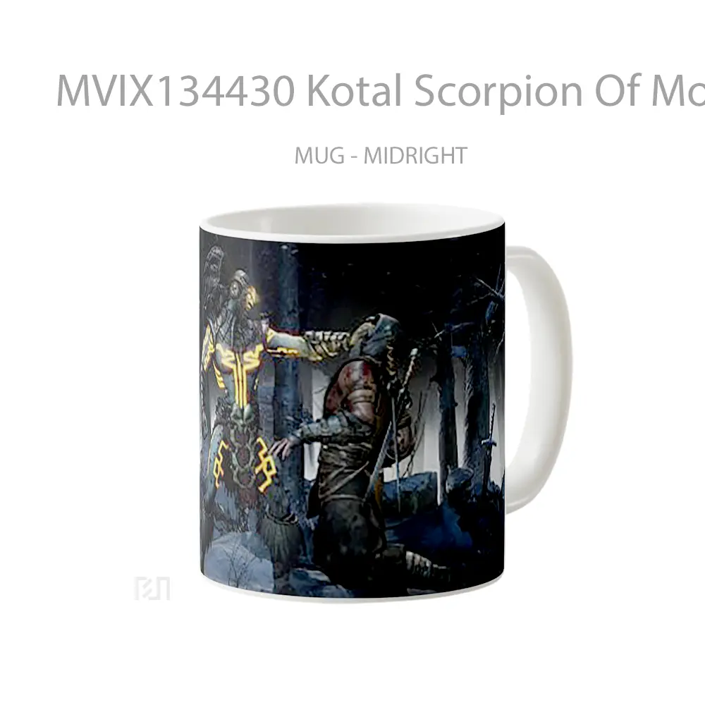 Mug Kotal Scorpion Of Mortal Kombat X Gelas Keramik Unik - All-side / Desain