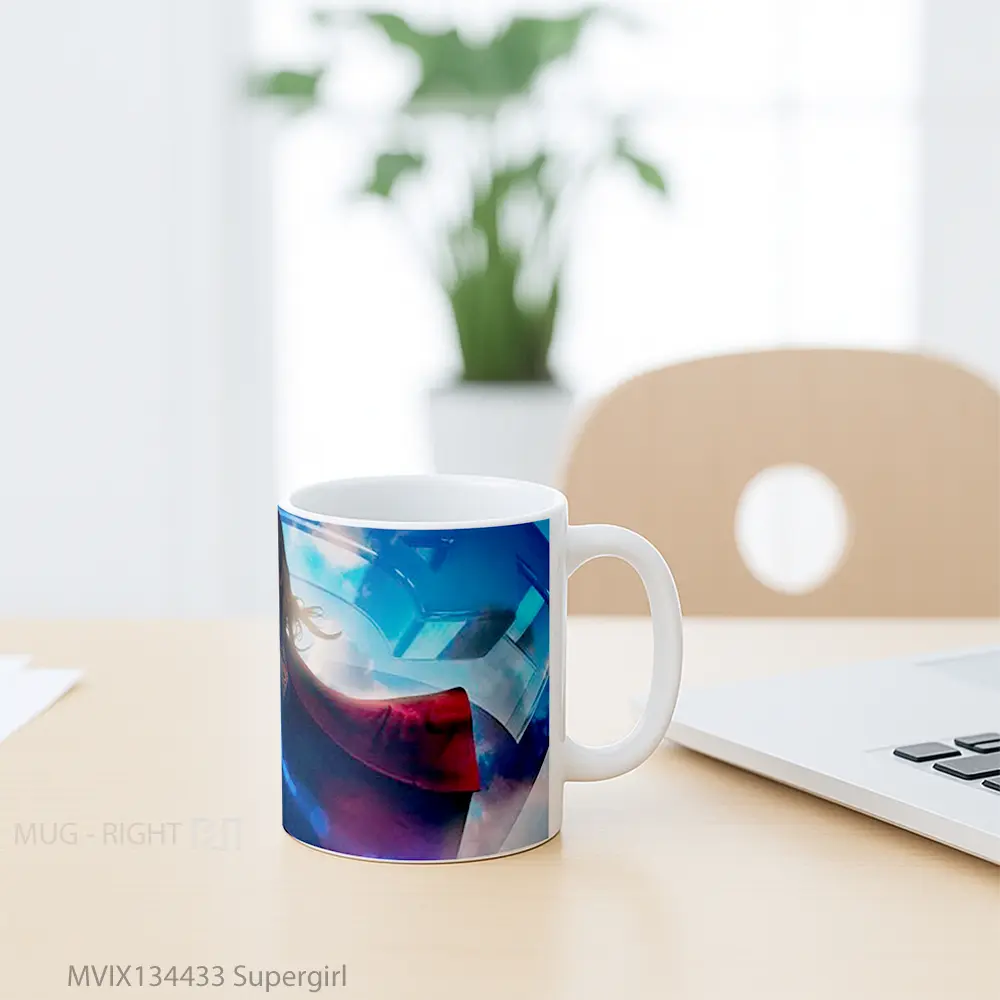 Mug Supergirl Gelas Keramik Unik - All-side / Desain