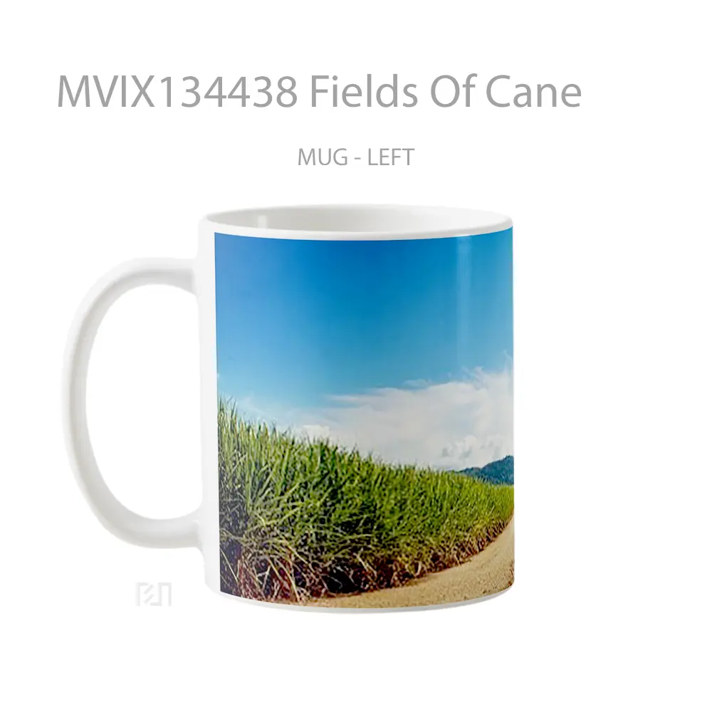 Mug Fields Of Cane Gelas Pemandangan Alam - All-side / Desain